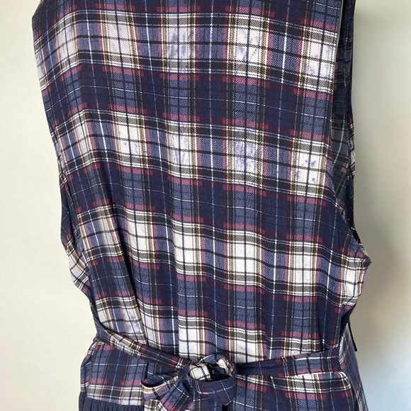 More En Focus Button Down Plaid Dress Sz 16 - Picture 7 of 8